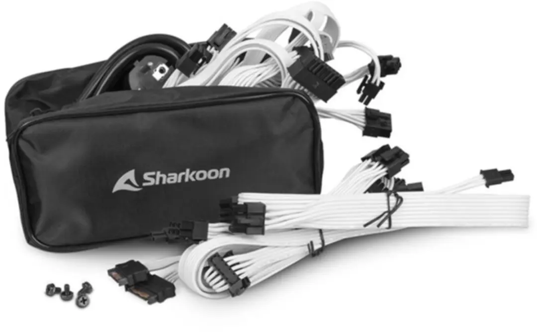 Sharkoon Rebel P30 Gold 1000W Voeding - Wit - afbeelding 4 van 6