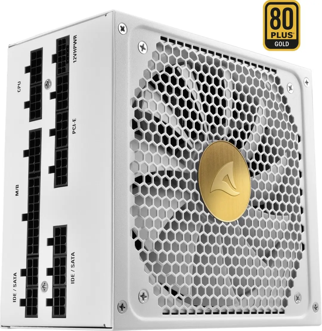 Sharkoon Rebel P30 Gold 1000W Voeding - Wit - afbeelding 6 van 6