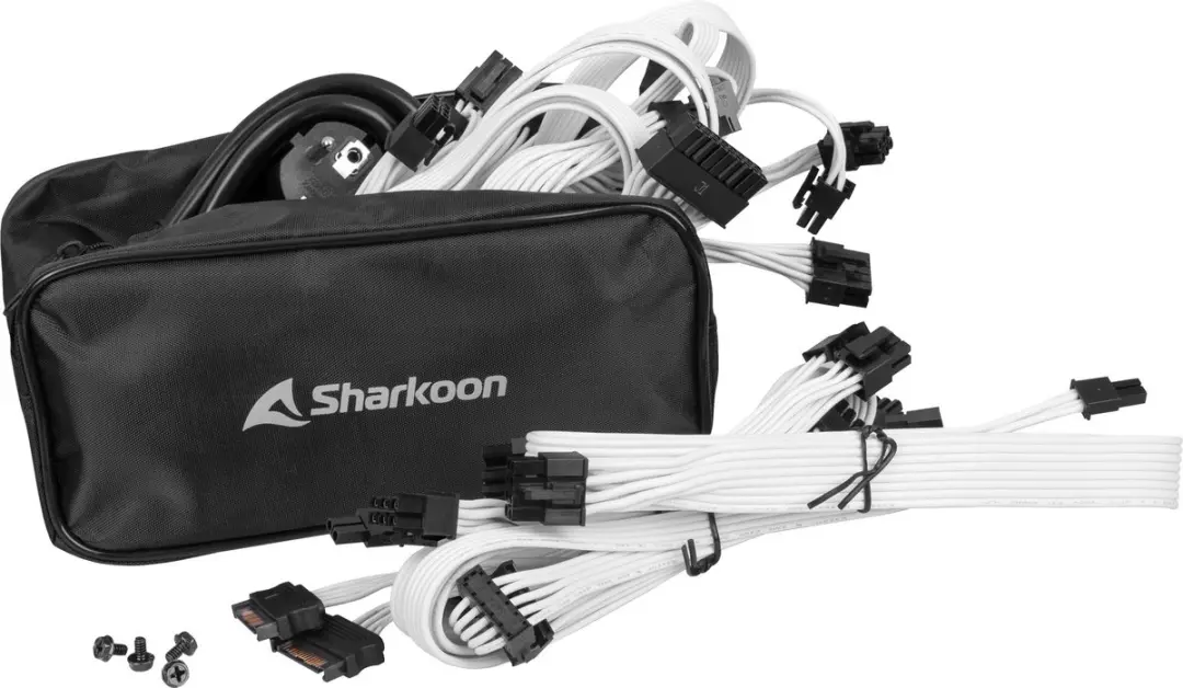 Sharkoon Rebel P30 Gold 1000W Voeding - Wit - afbeelding 5 van 6