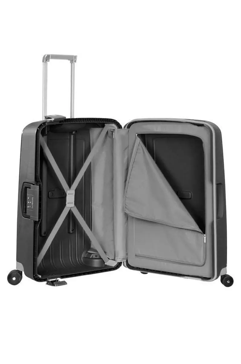 Samsonite S'Cure Spinner 69/25 Koffer - 79L - Zwart - afbeelding 3 van 6