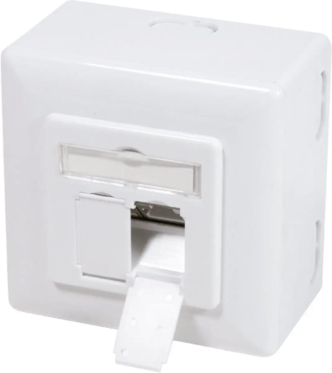 Logilink CAT6 UTP/STP Opbouwdoos Wit