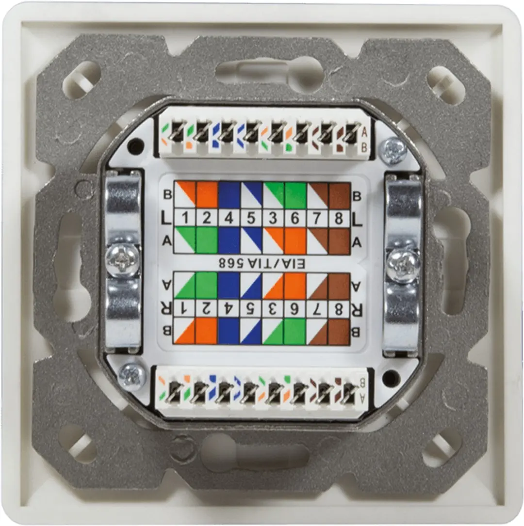 Logilink CAT6 UTP/STP Opbouwdoos Wit