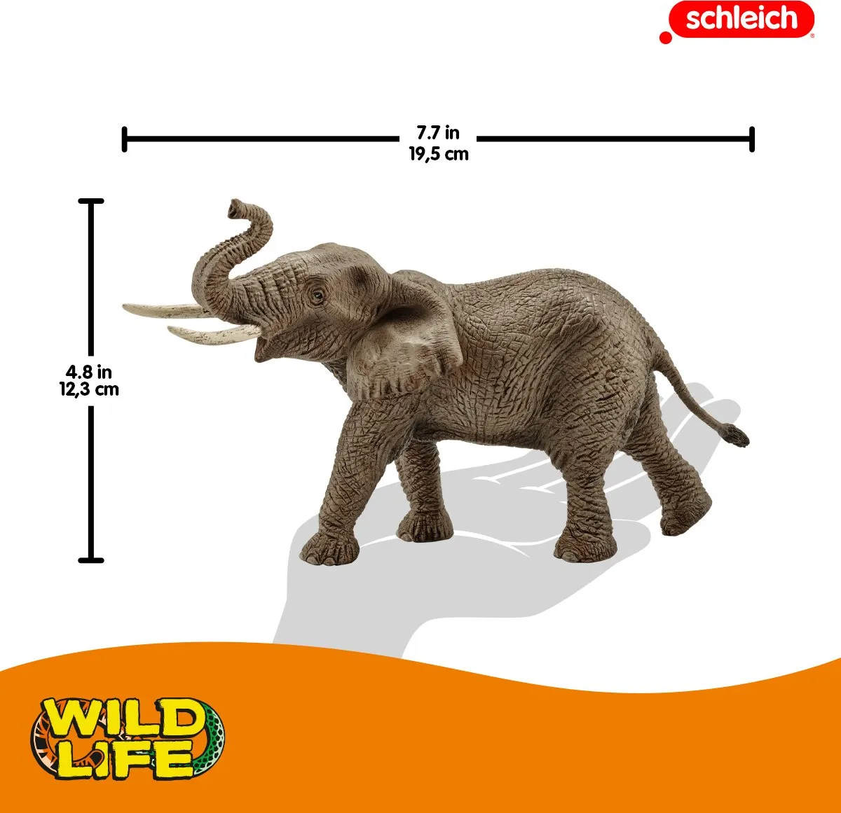 Schleich Afrikaanse Olifantenstier Speelfiguur 14762