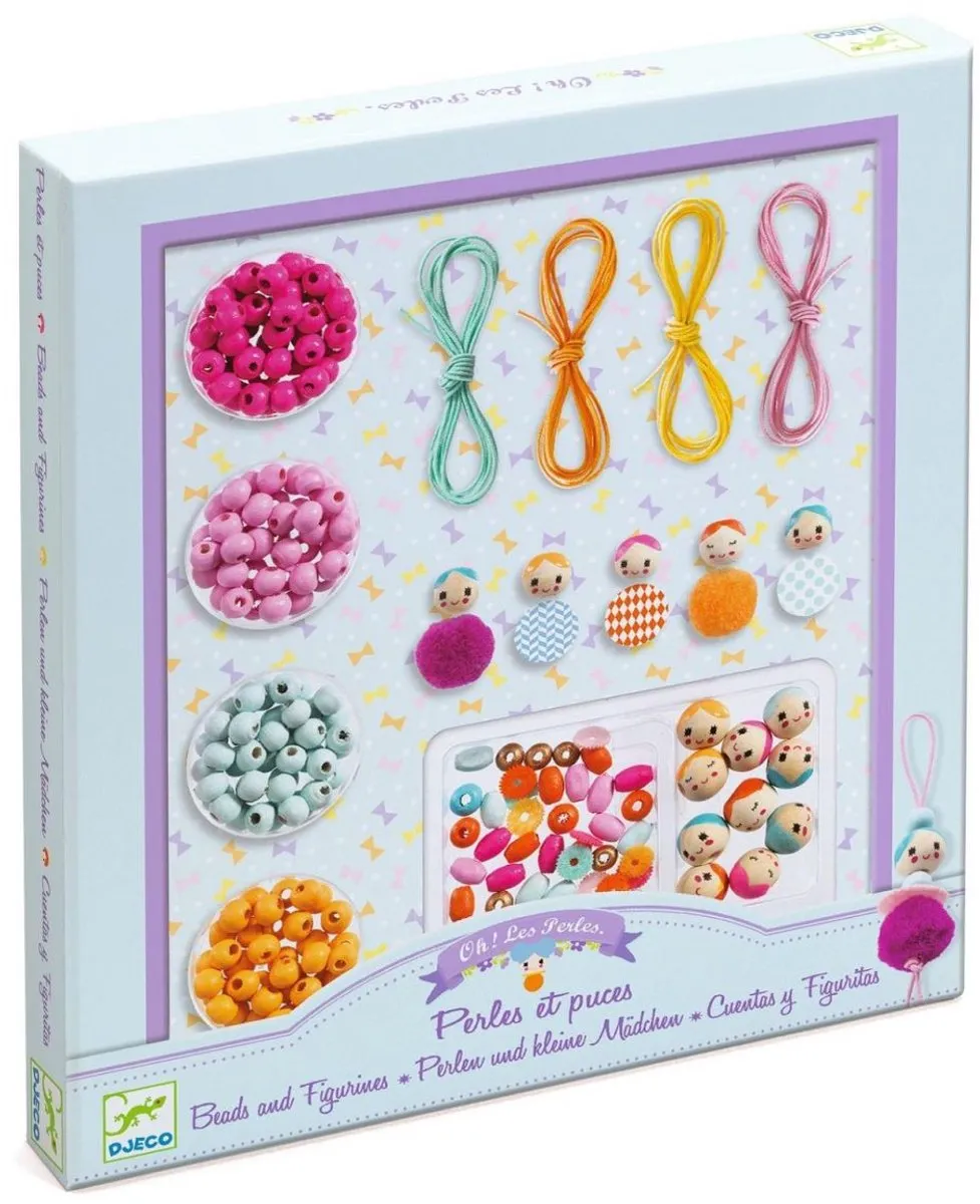 Djeco Juwelen Maken - Parels & Poppetjes Multicolor
