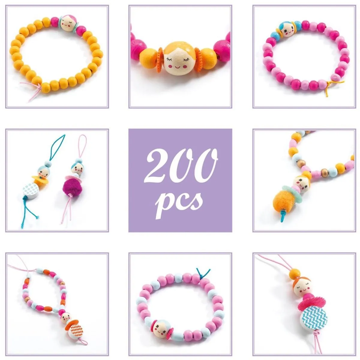Djeco Juwelen Maken - Parels & Poppetjes Multicolor - afbeelding 6 van 6