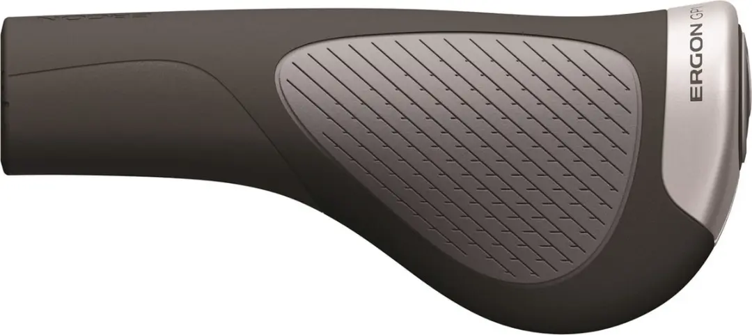 Ergon GP1 EVO Handvatten - Aluminium Klemmen - Black/Grey