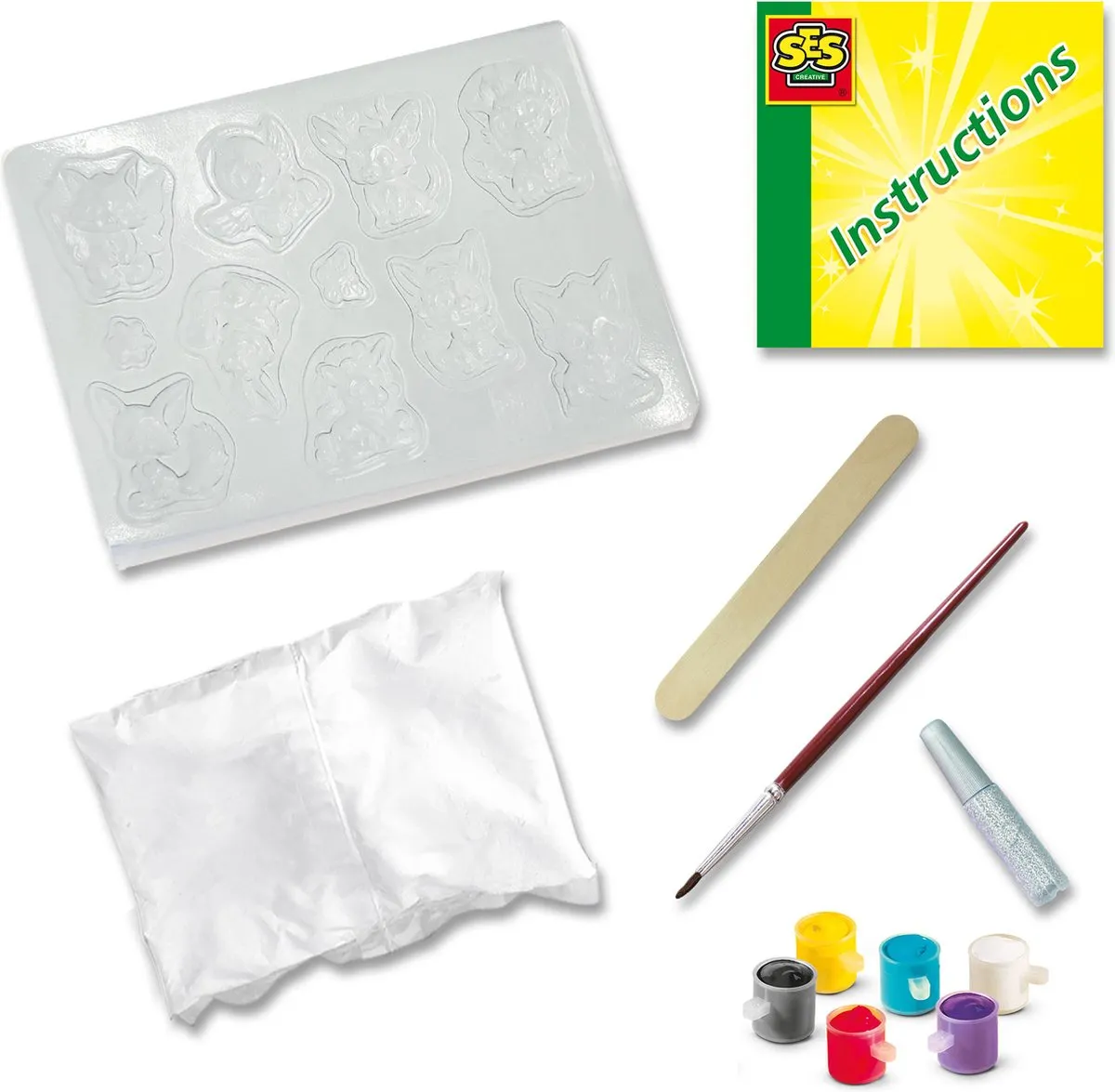 SES Creative Hobby Pink Fantasiefiguren Gieten & Schilderen - 300g