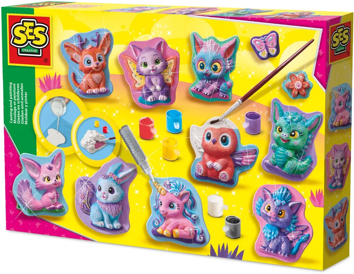 SES Creative Hobby Pink Fantasiefiguren Gieten & Schilderen