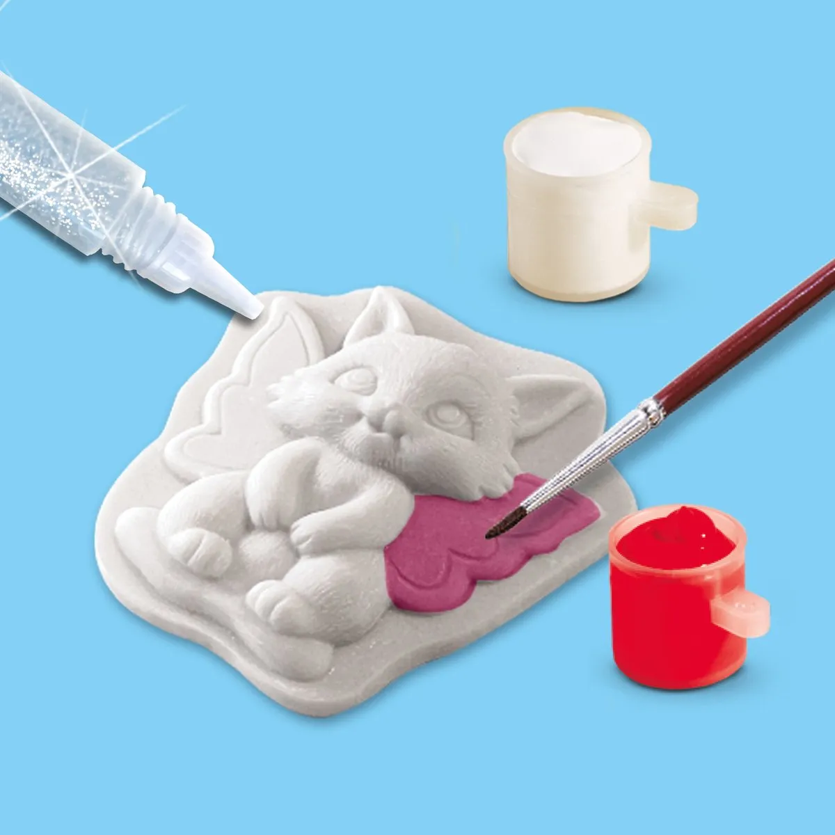 SES Creative Hobby Pink Fantasiefiguren Gieten & Schilderen - 300g
