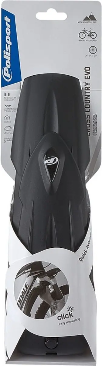 Polisport Cross Country Evo Voorspatbord 26" - Zwart