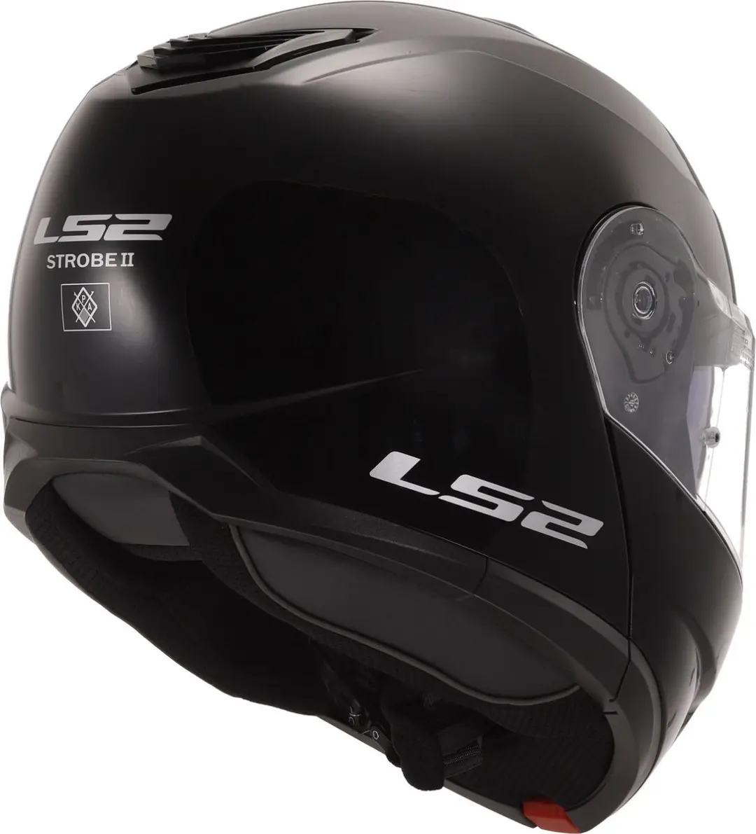 LS2 FF908 Strobe II Systeemhelm - XXXL - Glanzend Zwart