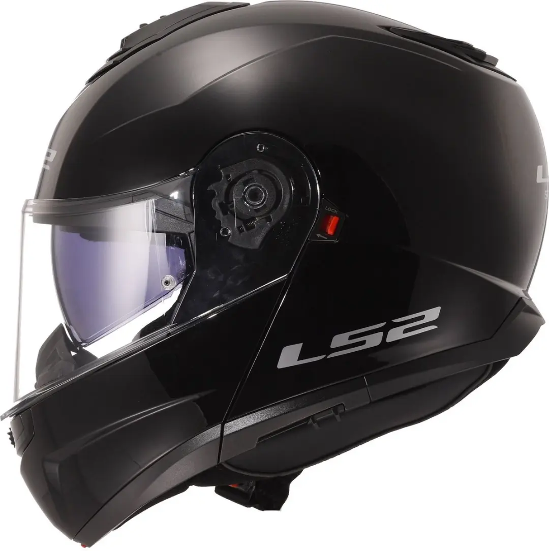 LS2 FF908 Strobe II Systeemhelm - XXXL - Glanzend Zwart
