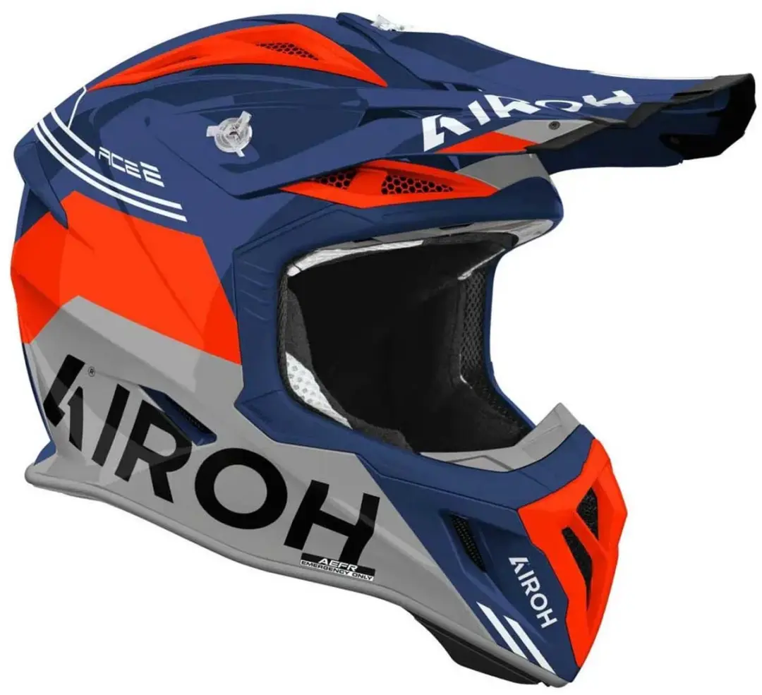 Airoh Aviator Ace 2 Fury Motocrosshelm L - Blauw/Oranje