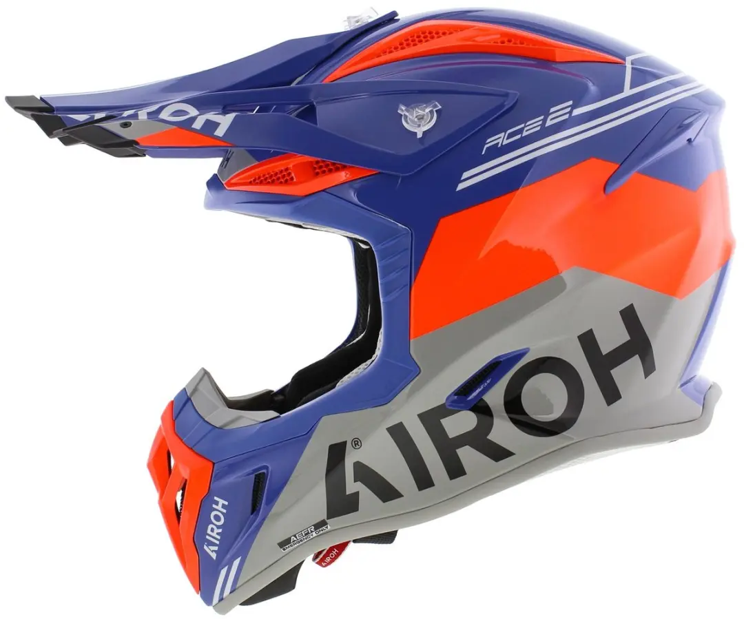 Airoh Aviator Ace 2 Fury Motocrosshelm L - Blauw/Oranje