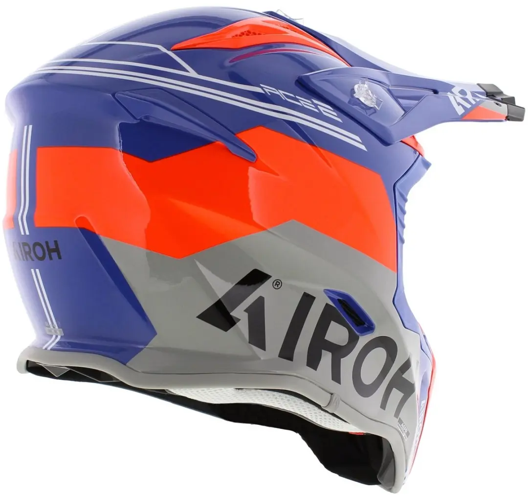 Airoh Aviator Ace 2 Fury Motocrosshelm L - Blauw/Oranje