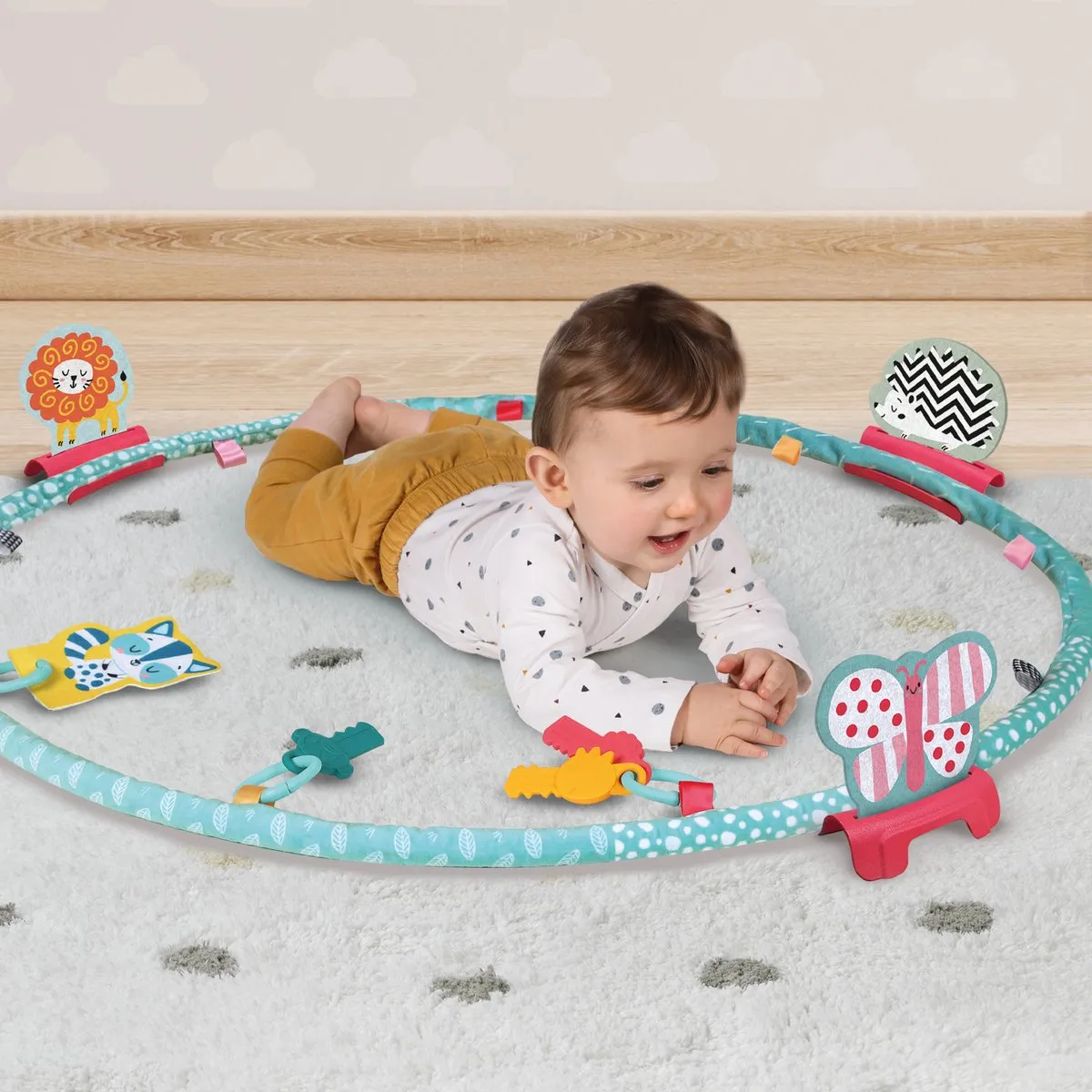 SES Creative Tiny Talents Sense Around Activiteiten Ring - Baby Speelgoed
