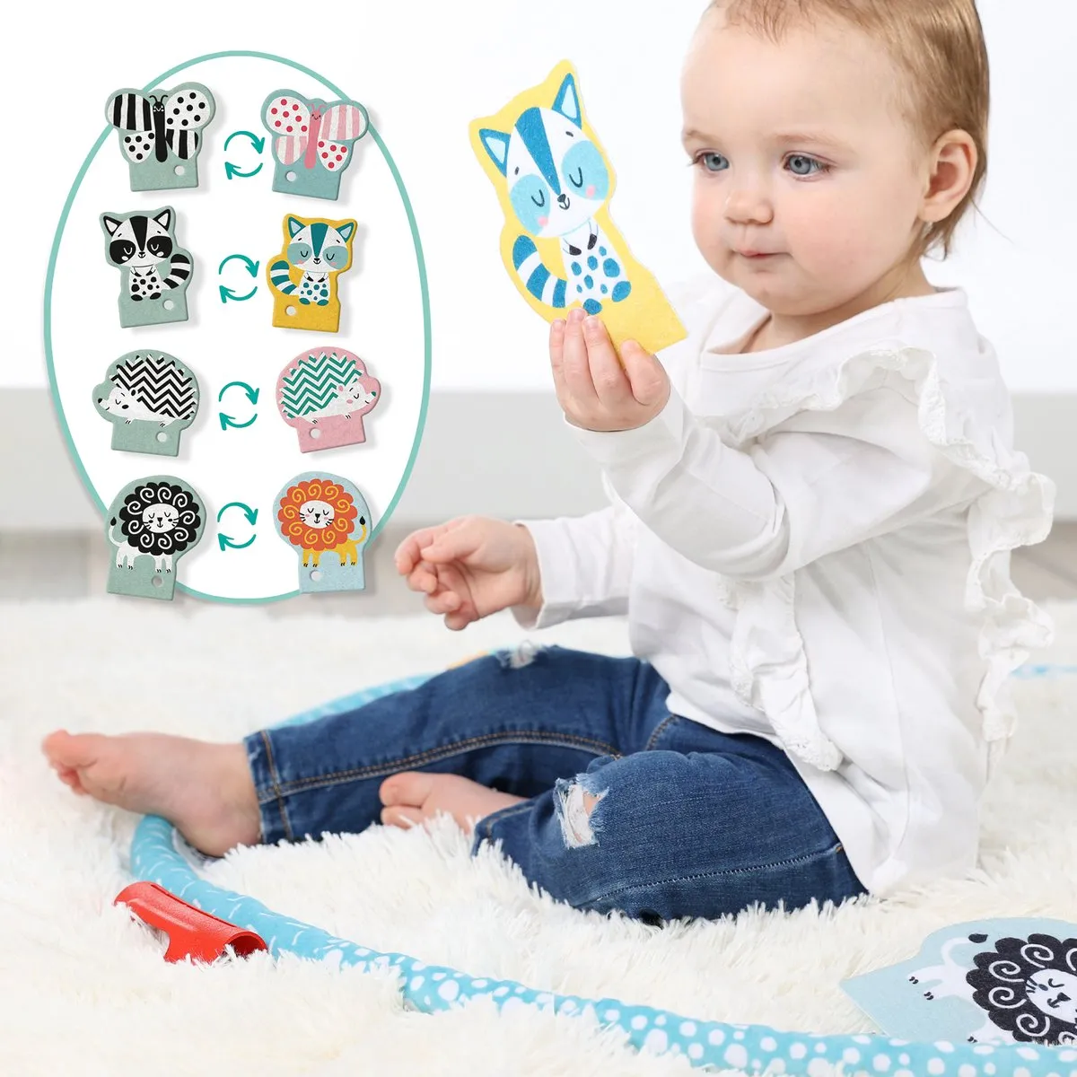 SES Creative Tiny Talents Sense Around Activiteiten Ring - Baby Speelgoed