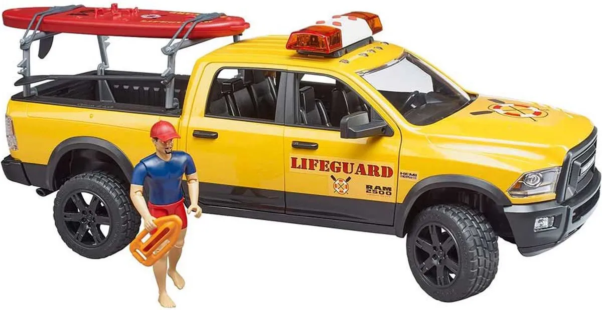 Bruder RAM 2500 Power Wagon Lifeguard Set 02506 - Multikleur