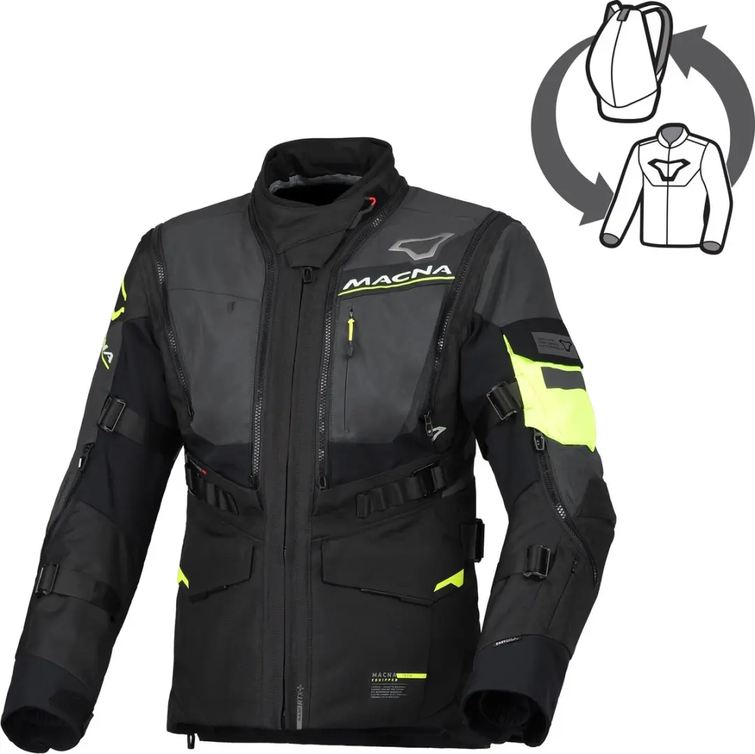 Macna Flexodus NightEye waterdichte dames motorfiets textieljas -