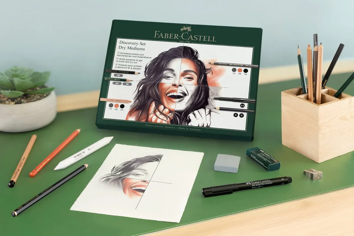 Faber-Castell Pitt Monochrome Discovery Set - 17-delig