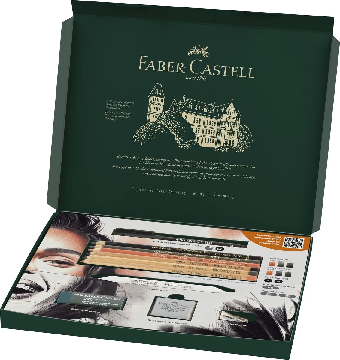 Faber-Castell Pitt Monochrome Discovery Set - 17-delig