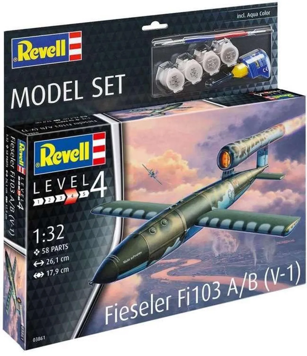 Revell 63861 Fieseler Fi 103 V-1 Modelbouwpakket - 1:32 - 58 Onderdelen - Multi