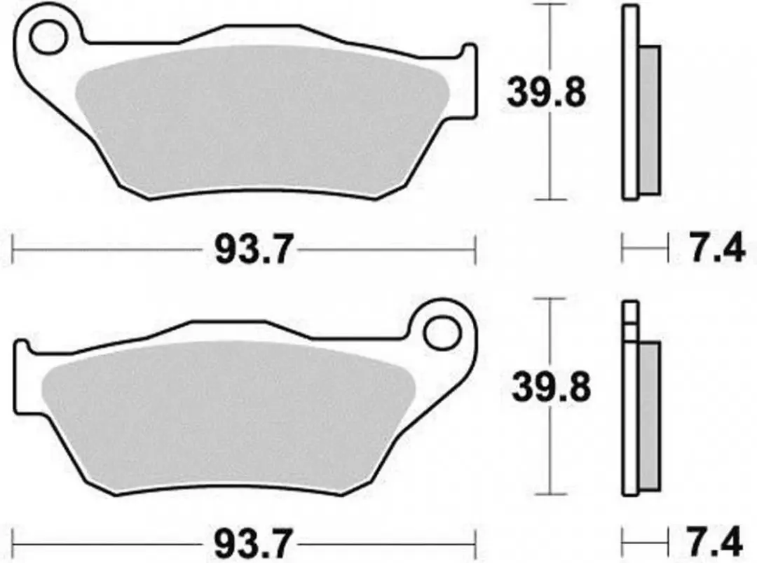 Malossi remblokje voor scooter Yamaha 125 Xmax 2006-2009 6215023 / AV Gloednieuw