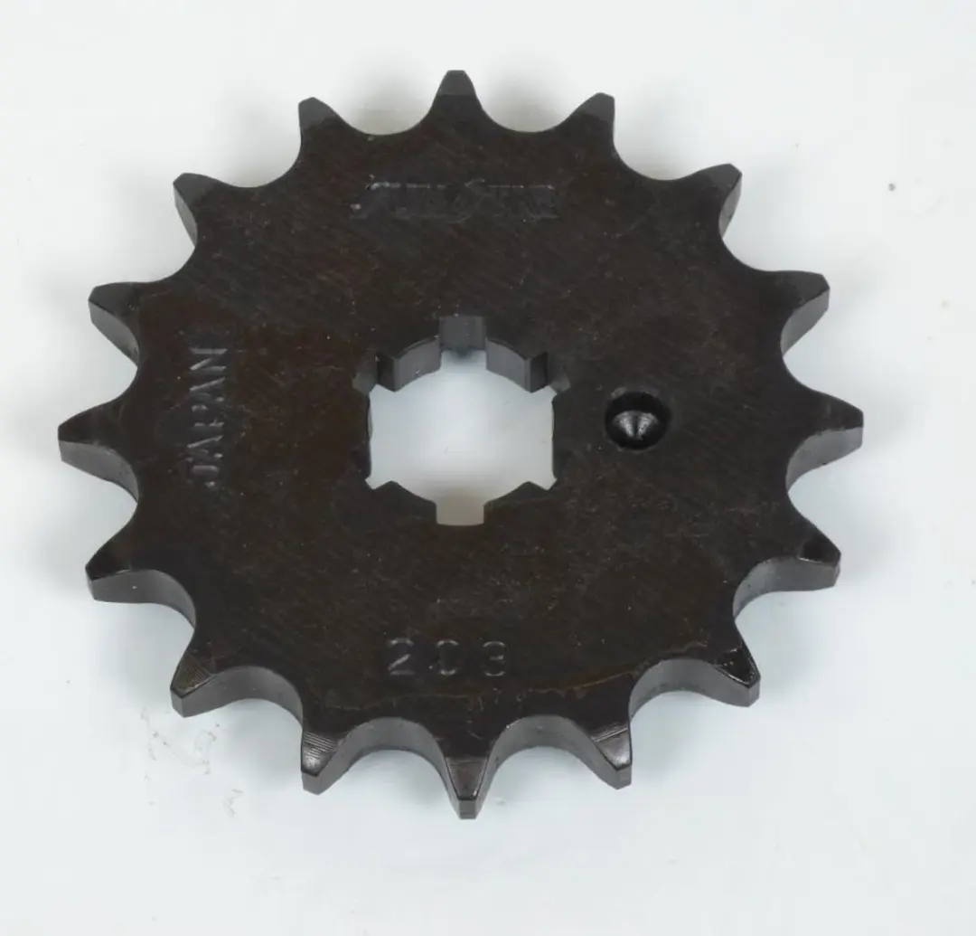 Pignon de sortie de boite Sunstar pour Moto Kawasaki 100 Km 1976 à 1981 16 dent
