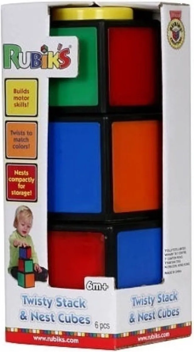 Goliath Rubik's Twisty Stack & Nest Cubes - 6 Stapelbare Blokken Multi