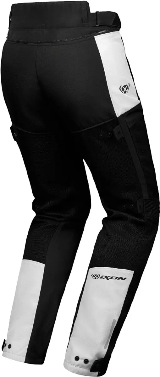IXON M-Njord PT L Motorbroek - Lichtgrijs/Blauw Neon Rood