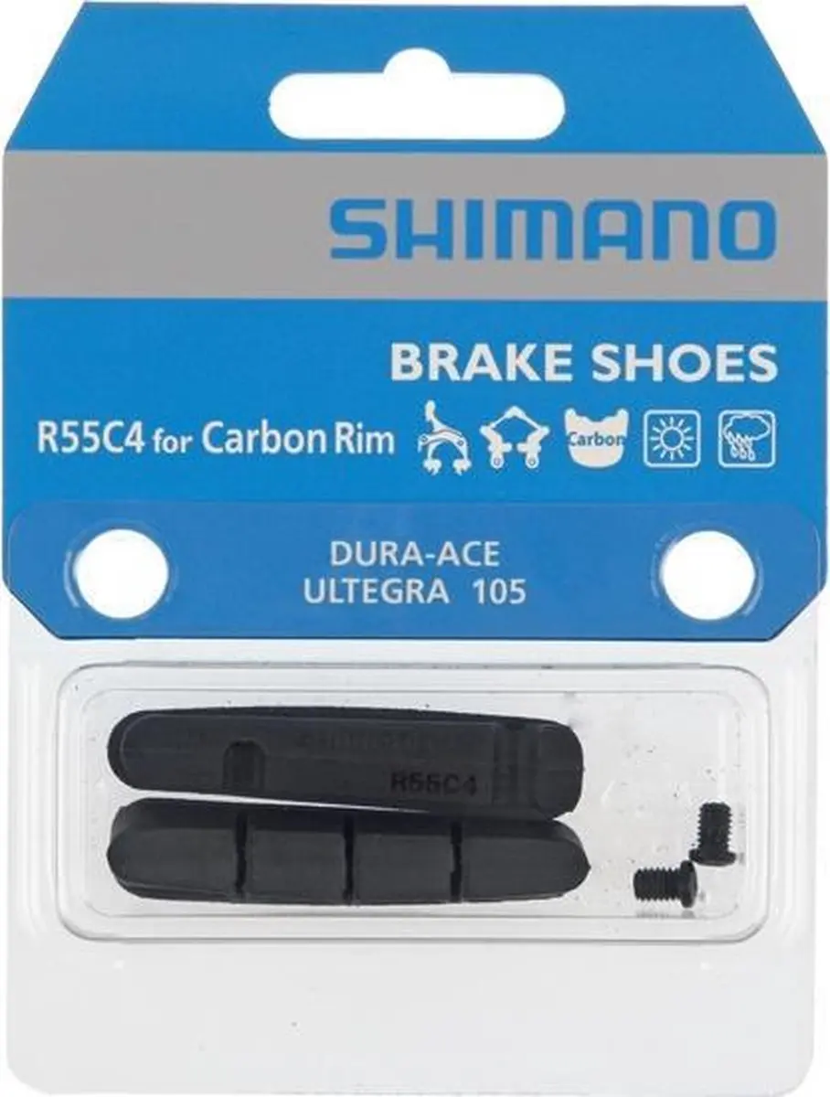 Shimano R55C4 Remblokken Carbon - 2 Stuks Zwart