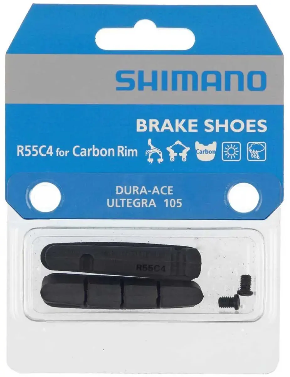 Shimano R55C4 Remblokken Carbon - 2 Stuks Zwart