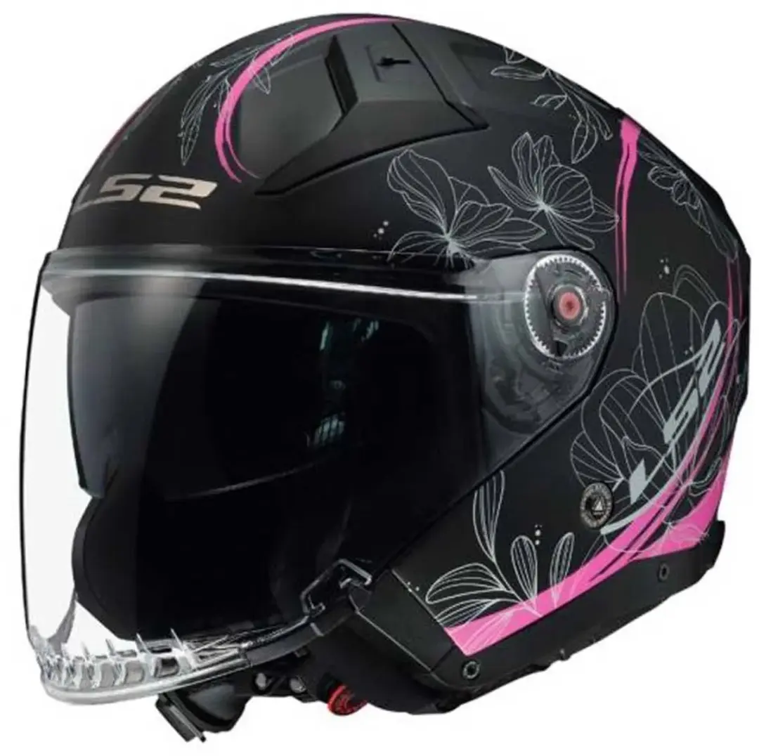 LS2 OF603 Infinity II Lotus Mat Roze Jethelm - Maat L