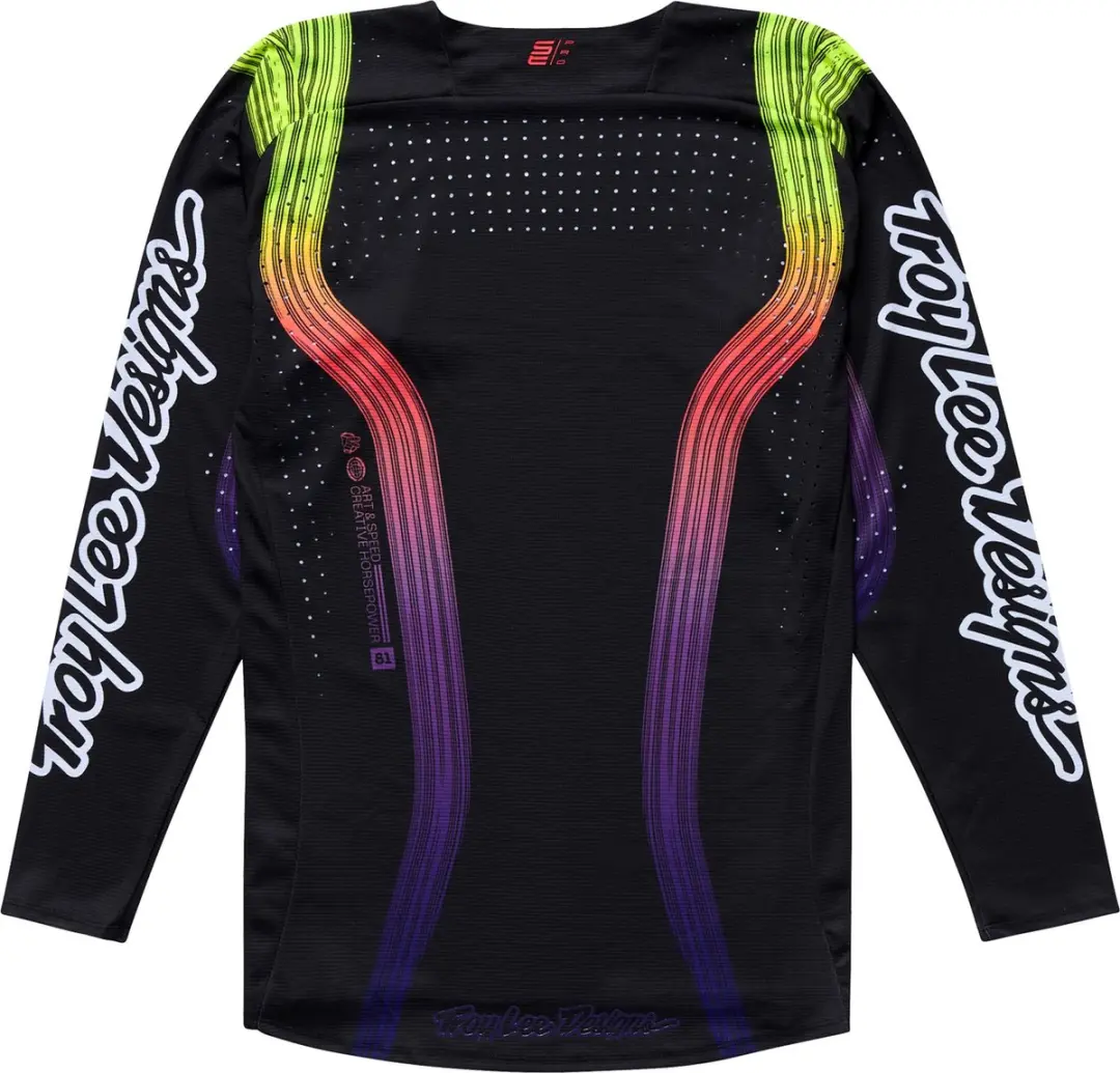 Troy Lee Designs SE Pro Stripes Motocross Trui 2XL - Zwart/Meerkleurig - afbeelding 6 van 6