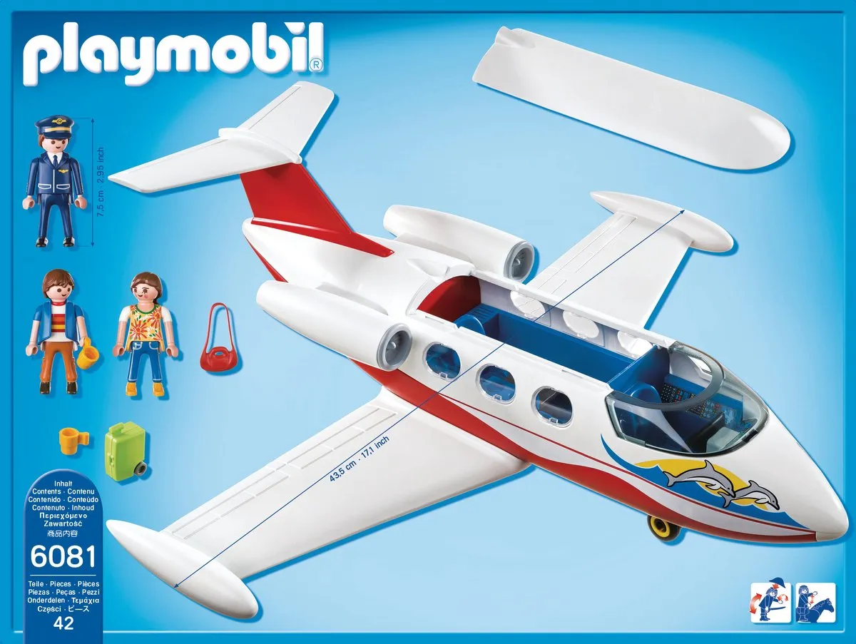 Playmobil Summer Fun Vakantievliegtuig 6081 - Multicolor