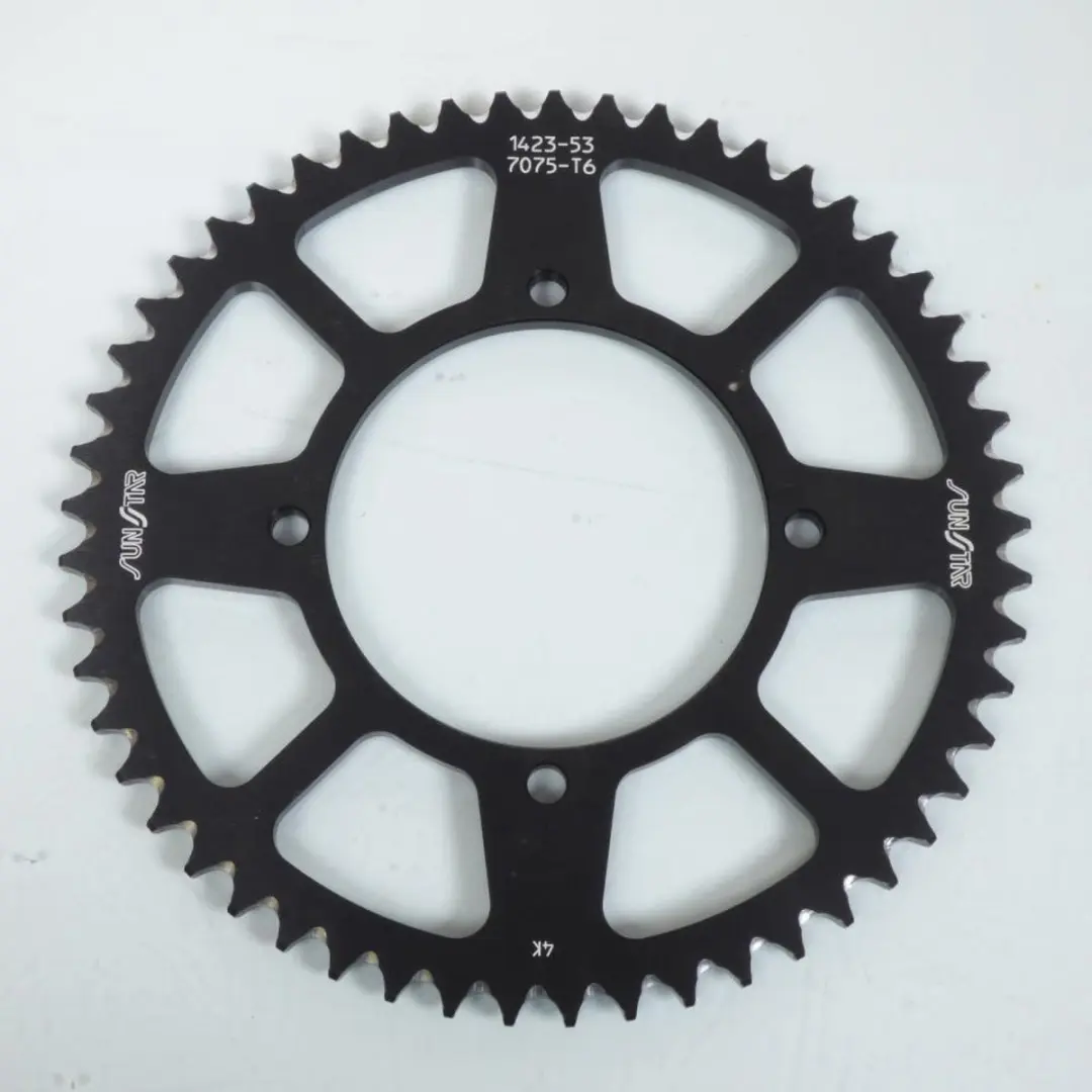 Couronne de transmission Sunstar pour Moto Kawasaki 100 KX 1987 à 2016 53 dents