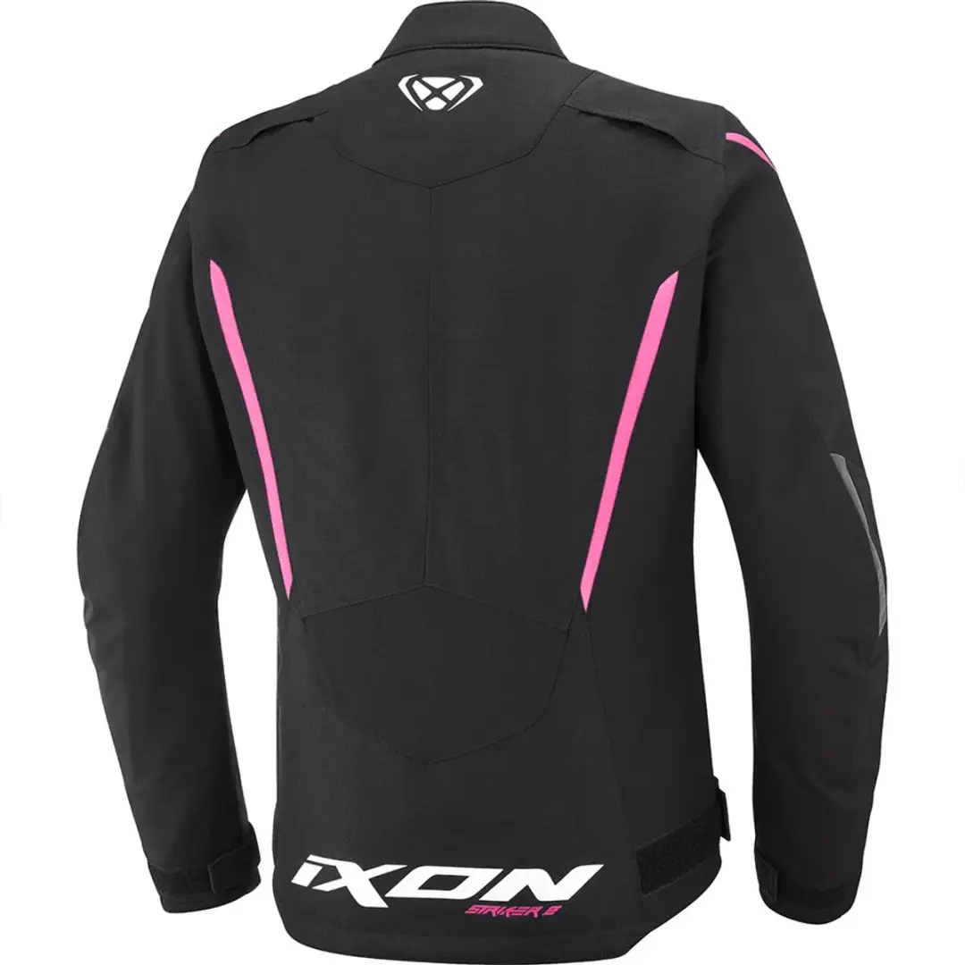 IXON Striker 2 Lady Motorjas - Zwart/Rozepink 2XL