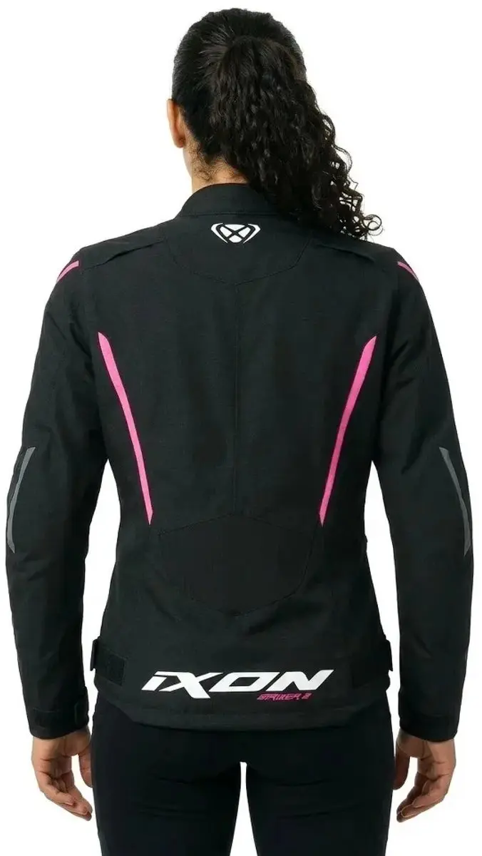 IXON Striker 2 Lady Motorjas - Zwart/Rozepink 2XL