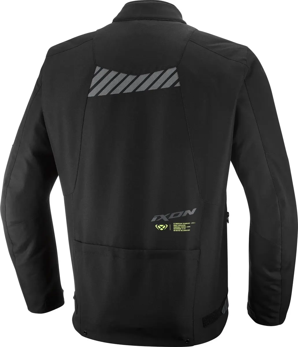 IXON Tyr Motorfiets Parka - Zwart/wit/blauw L - afbeelding 6 van 6