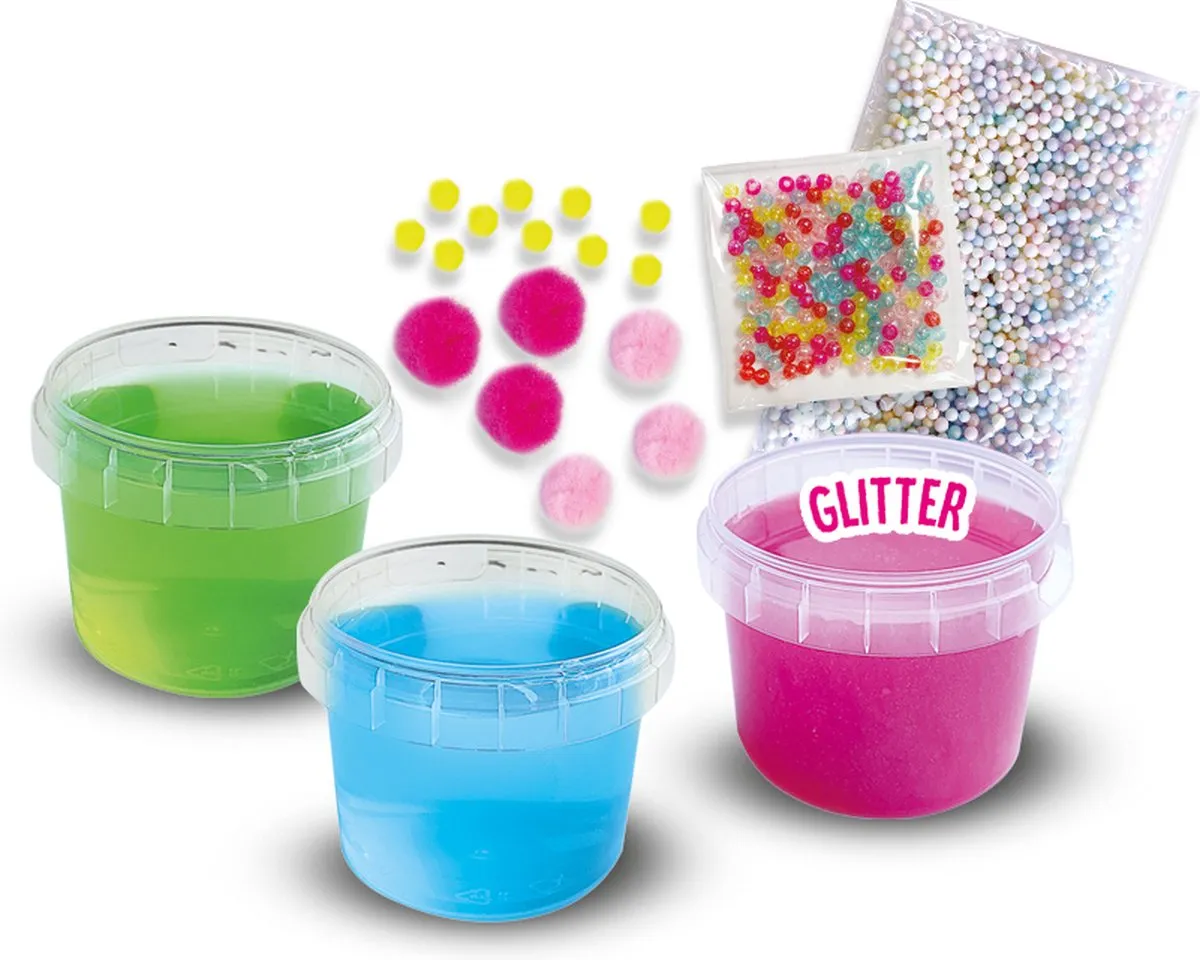 SES Creative Slime Lab Mix it - 3 Kleuren Slijmset