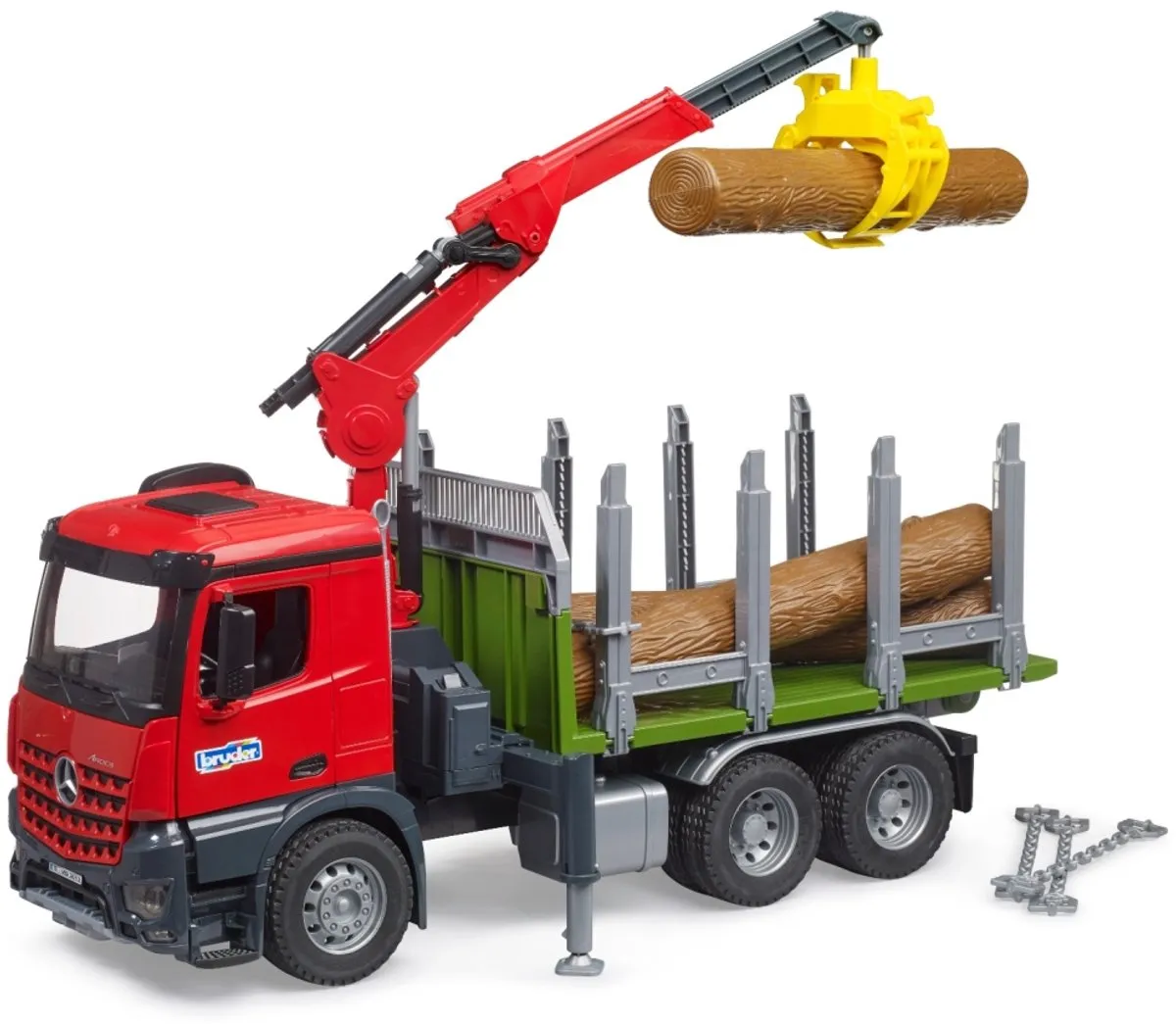 Bruder Mercedes-Benz Arocs Houtvrachtwagen 03669 - Kraanarm - Multikleur