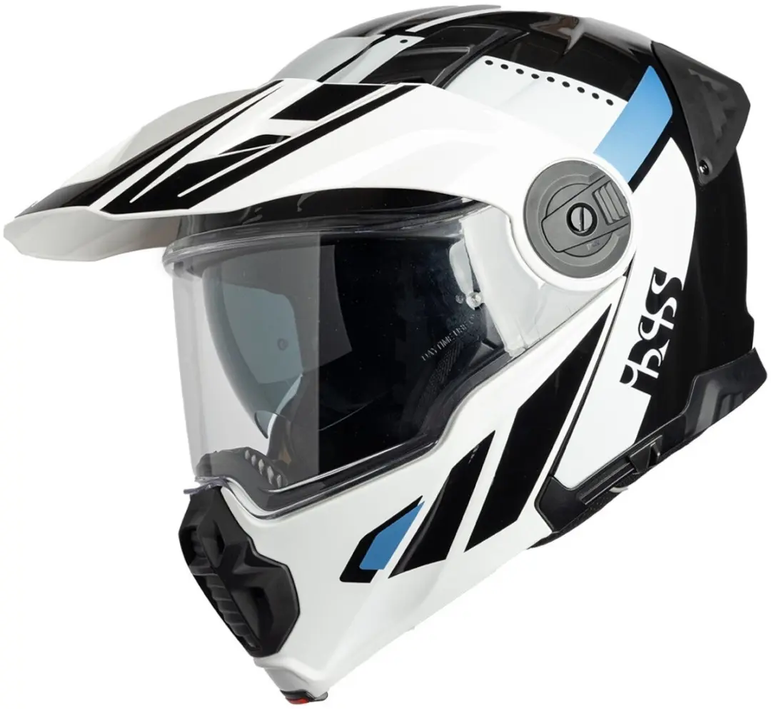 IXS Venture 1.0 Wit Zwart Blauw Systeemhelm