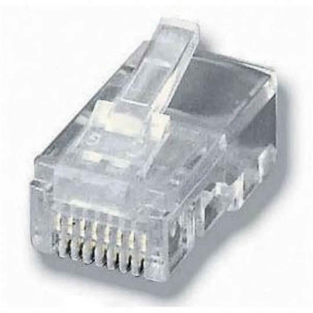 Modulaire RJ45 connector voor platte kabel 100 stuks