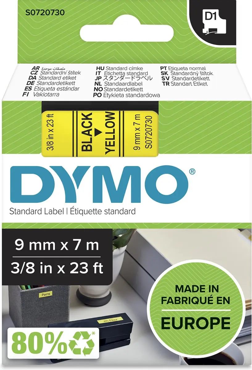 DYMO D1 S0720730 Zelfklevende Etiketten