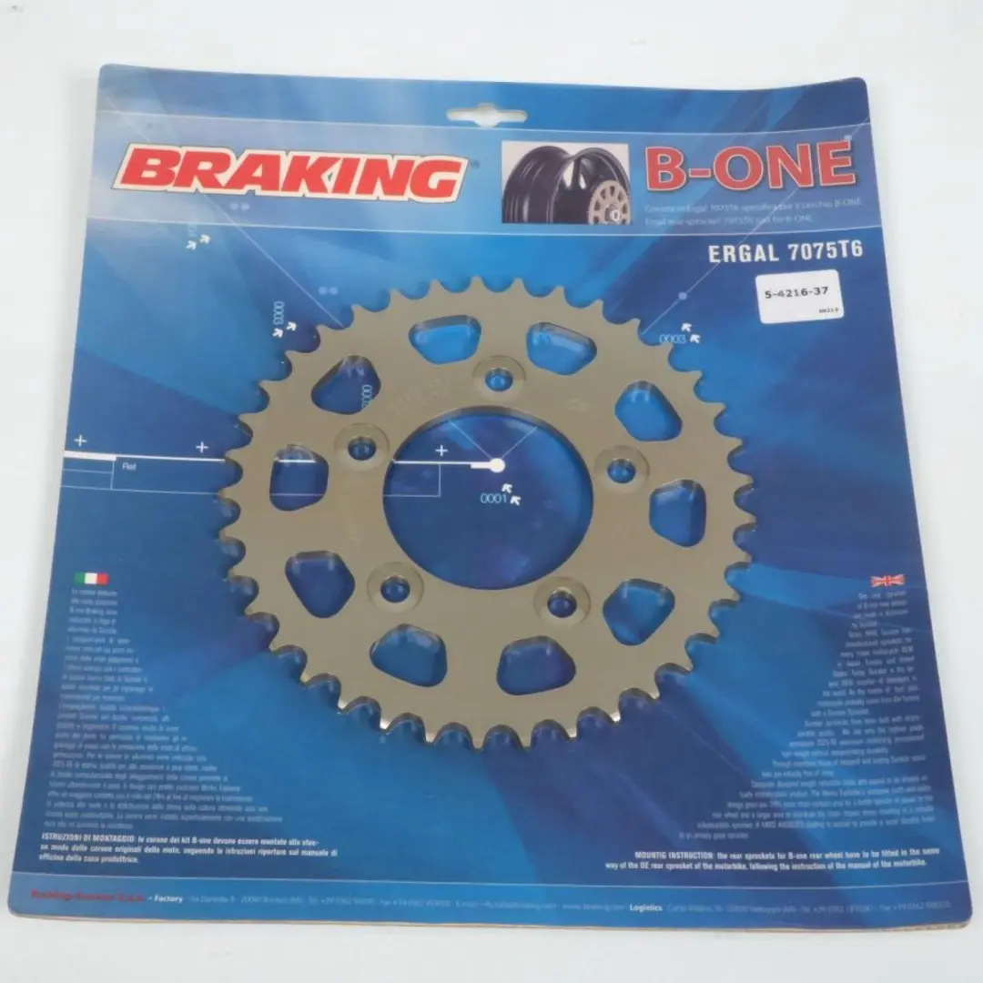 Couronne de transmission Sunstar pour Moto Triumph 675 Daytona 2006 à 2013 37 d