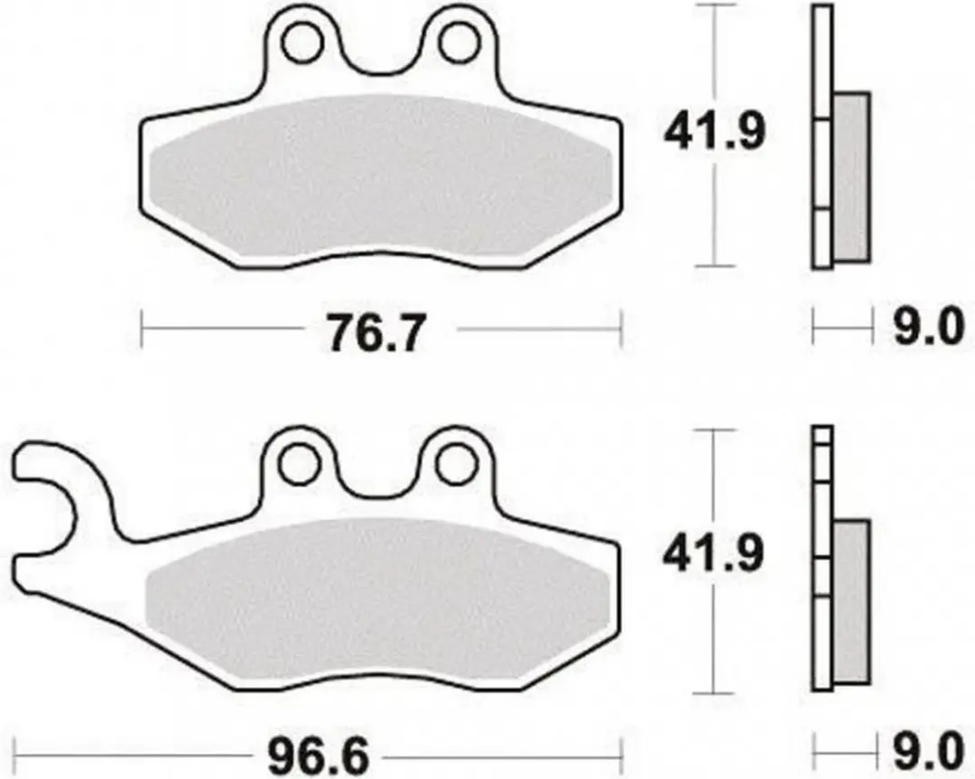 remblok brembo voor scooter piaggio 125 x evo