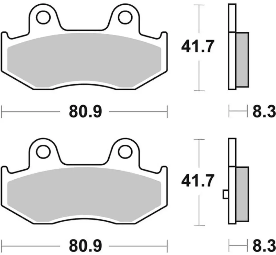 Plaquette de frein SBS pour Scooter Suzuki 400 Burgman 1999 à 2002 781LF Neuf