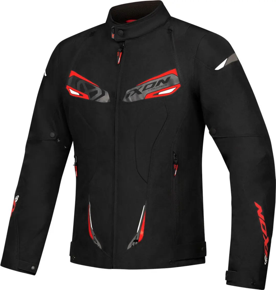 IXON Caliber Motorjas - Zwart/Rood/Wit - XL - afbeelding 3 van 6