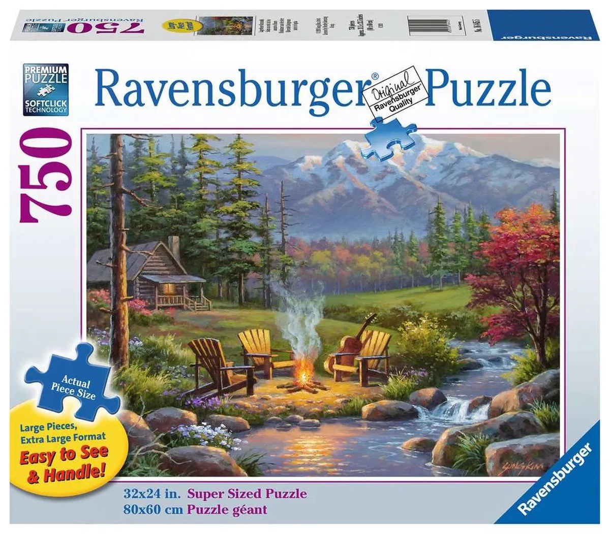 Ravensburger Riverside Livingroom Legpuzzel 750 XXL Stukjes