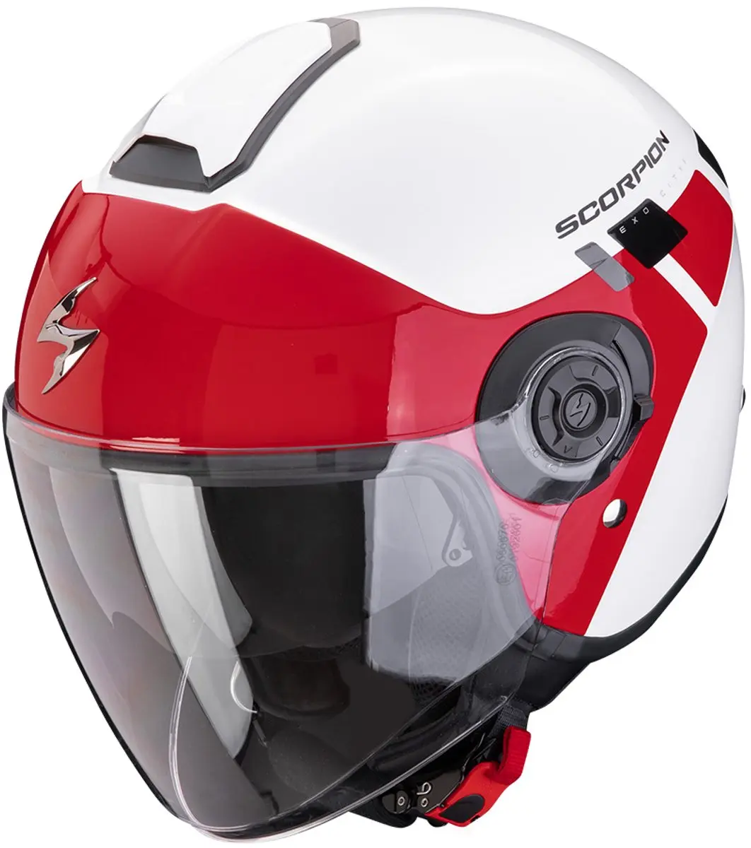 Scorpion Exo-City II Mall Wit-Rood Jet Helm